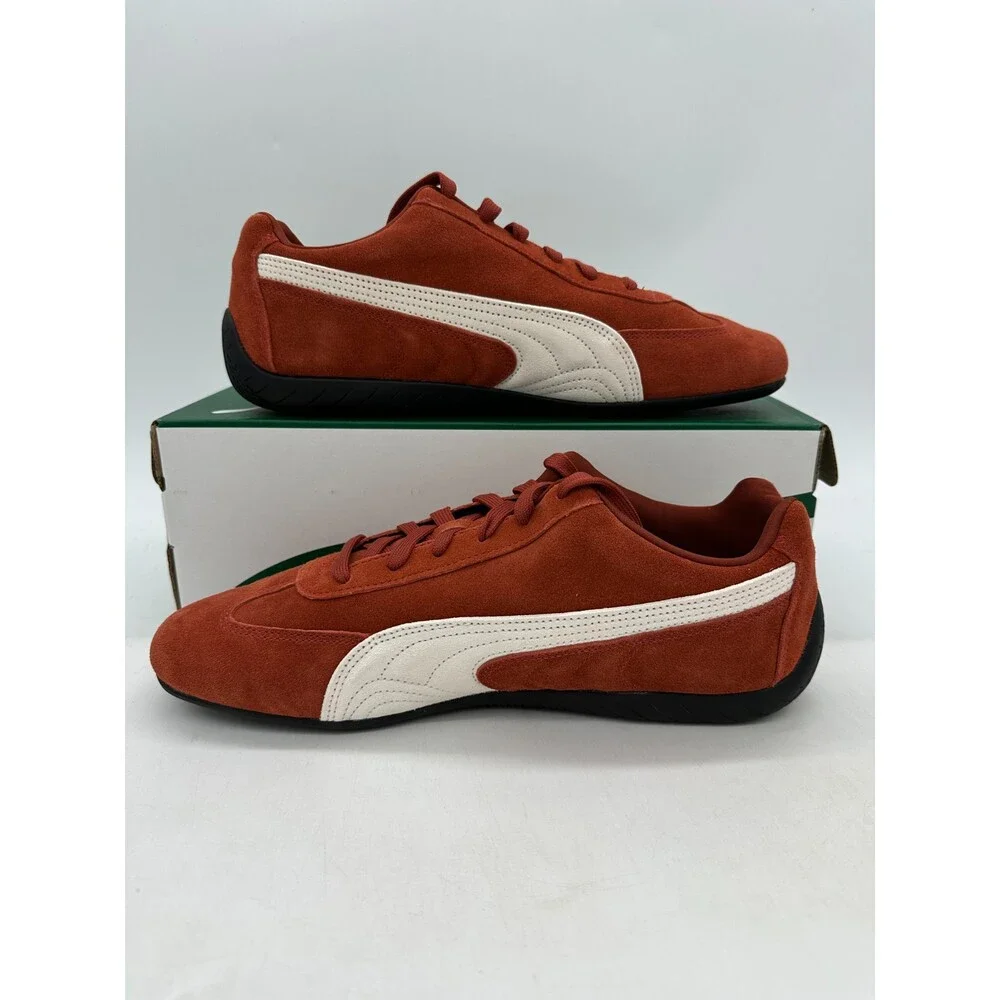 Puma Speedcat OG Men's Size 11.5 Burnt Orange White Athletic Shoes 398846 86